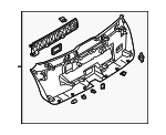 4KE867973B4PK - Body: Lower Trim Panel for Audi: e-tron Quattro, e-tron S, Q8 e-tron, SQ8 e-tron Image