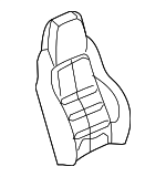19330715 - Body: Seat Back Pad for Chevrolet: Corvette Image