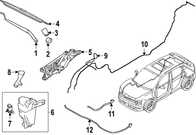 288907LF0B - : Wiper Blade for Nissan: Kicks Image