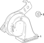 60005507 - Electrical: Low Note Horn for Buick: Envista | Chevrolet: Trax Image