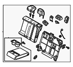 DDAL57450E1B - : Seat Back Assembly for Mazda Image