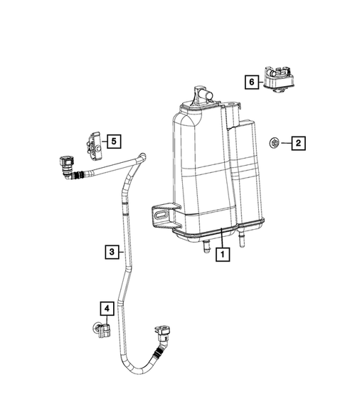 Vacuum Canister/Leak Detection Pump for 2016 Fiat 500X #0