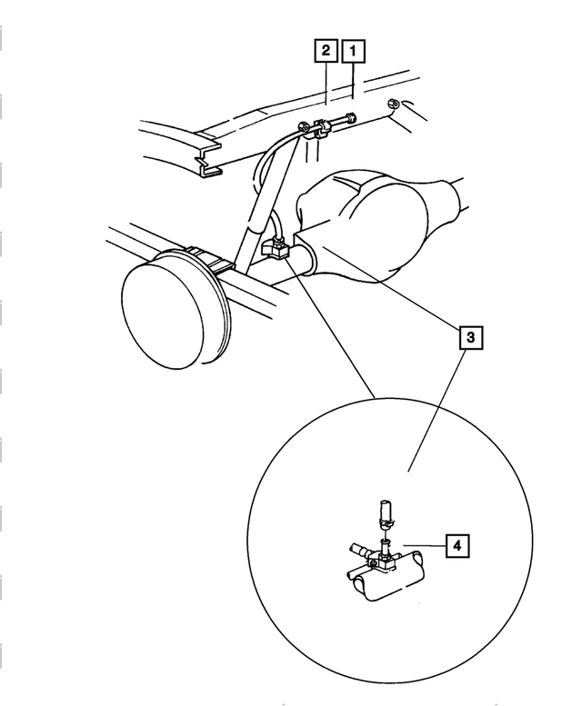 HFV00516 - Rear Axle: Fuel Hose for Mopar Image image