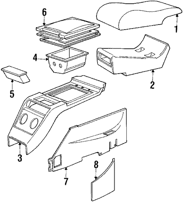 51161904809 - Body: Ashtray for BMW Image