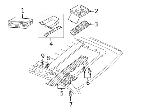 Entertainment System Components for 2005 Jeep Grand Cherokee #0