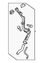 BFD142280A - Fuel System: Fuel Tank Filler Neck for Mazda: 3 Image