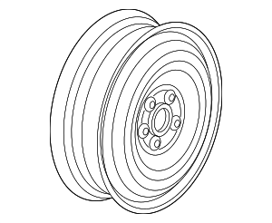 2016-2025 GM 16x4-Inch Steel Wheel 22969708 GM | GMPartsDirect.com