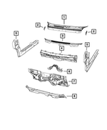 5155718AC - Body Sheet Metal Except Doors: Air Baffle, Right for Mopar Image