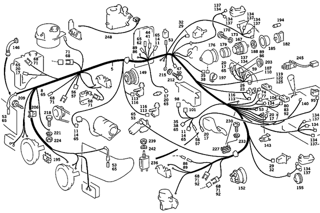 1075402206 - Electrical Equipment and Instruments: Wiring Harness for Mercedes-Benz: 560SL Image image