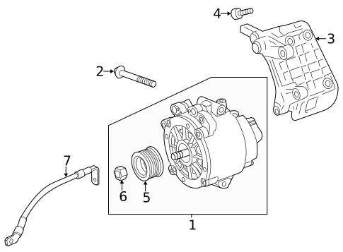 Alternator for 2013 Porsche Cayenne #0