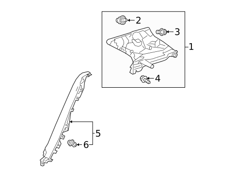 Interior Trim - Quarter Panels for 2025 Toyota Corolla #1