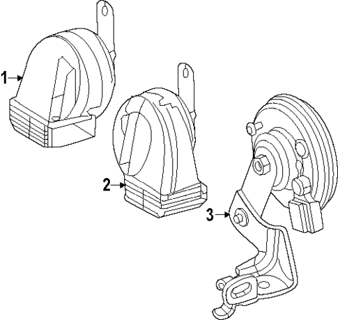 Horn for 2025 Lexus TX350 #0