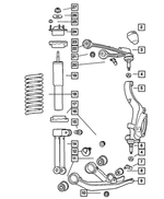 68068615AB - Front Suspension &amp; Drive: Control Arm, Right Or Left for Jeep: Liberty Image