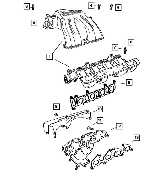 Manifolds for 2005 Jeep Liberty #0