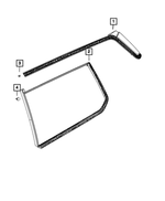 6YG60DX8AE - Glass: Body Side Molding, Right for Jeep: Grand Cherokee L Image