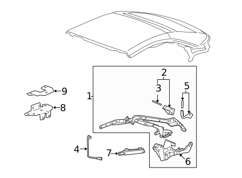 Frame & Components for 2009 Pontiac G6 #0