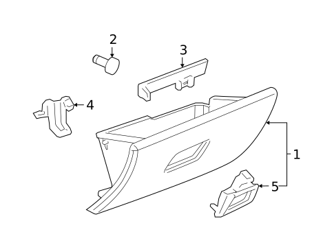 Glove Box for 2008 Pontiac G5 #0