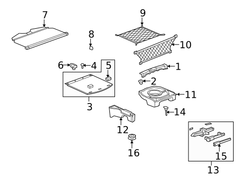 Interior Trim - Rear Body for 2008 Saturn Vue #0