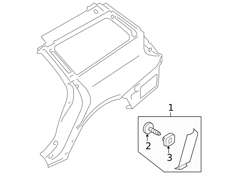 Exterior Trim - Quarter Panel for 2010 Subaru Outback #0