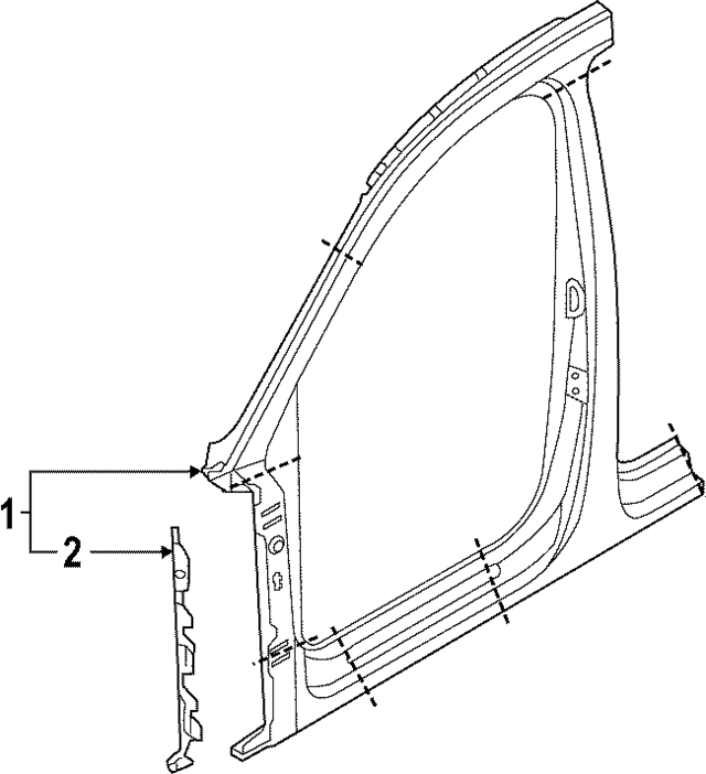 80F809839STL - Body: Aperture Panel for Audi Image