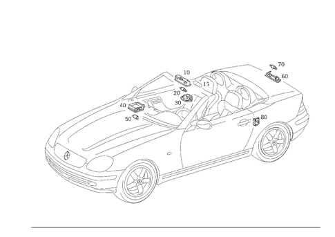 Interior Lamps for 2002 Mercedes-Benz SLK320 #0