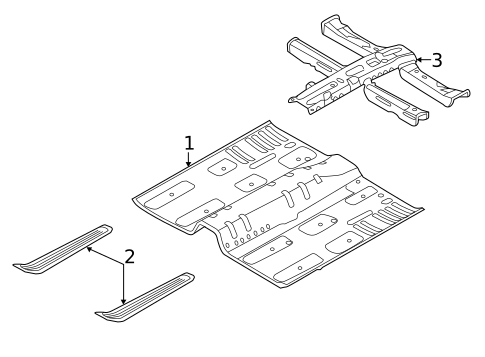 Floor & Rails for 2014 Kia Cadenza #0