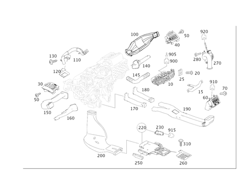 Air Ducting for 2007 Mercedes-Benz CL550 #0