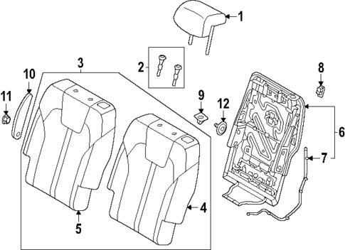Second Row Seats for 2025 Kia Sorento #7