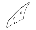 25757627 - Body: Door Glass for Pontiac: Bonneville Image