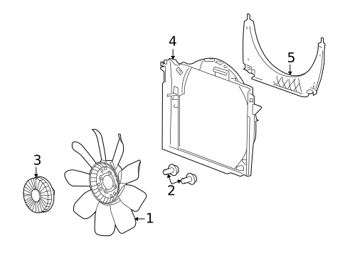 Cooling Fan for 2010 Hummer H3T #0