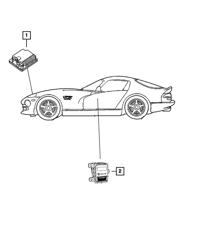 68170821AA - Electrical: Hid Ballast Module, Left for Mopar Image
