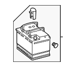 915089F - Electrical: Battery for Volkswagen: Arteon, Atlas, Beetle, CC, e-Golf, Eos, Golf, Golf Alltrack, Golf R, Golf SportWagen, GTI, Jetta, Passat, Rabbit, Tiguan, Tiguan Limited, Touareg Image