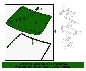 2025 GM Windshield 85643867 GM | GMPartsDirect.com