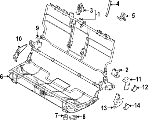 Rear Seat Components for 2025 Ford Ranger #0