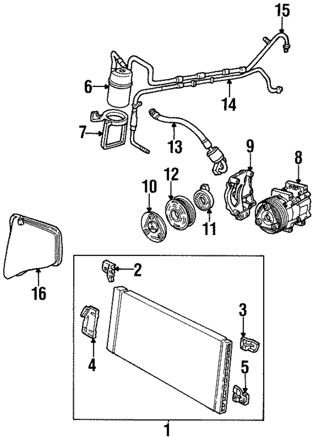 F7DZ19C836EA - : A/C Accumulator for Ford Image