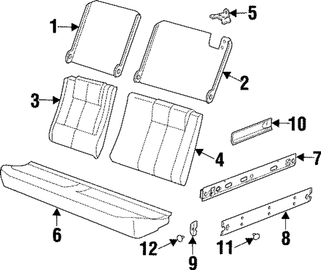 21047990 - Body: Cover Retainer for GM Image