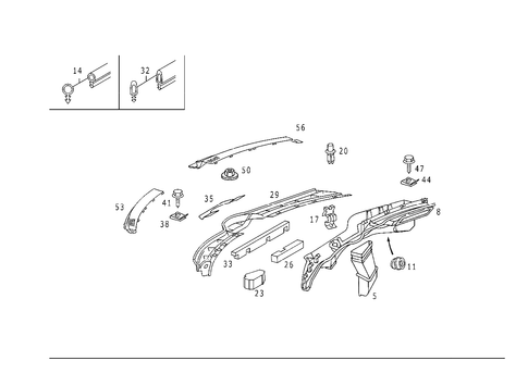 Water Baffle with Intake Shell for 2000 Mercedes-Benz CLK430 #0