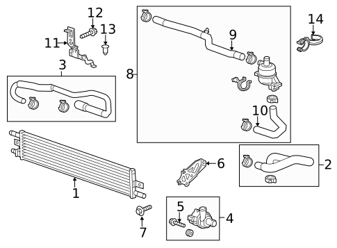 Inverter Cooling Components for 2012 Buick LaCrosse #0