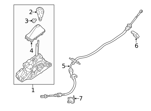 Shifter Housing for 2012 Ford Edge #1