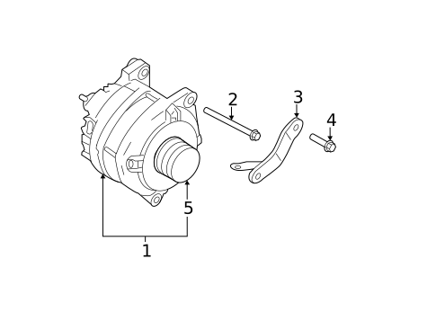 Alternator for 2012 INFINITI M37 #1