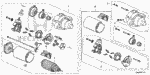 6312RX0505RM - Engine: STARTER MOTOR ASSY. for Honda Image