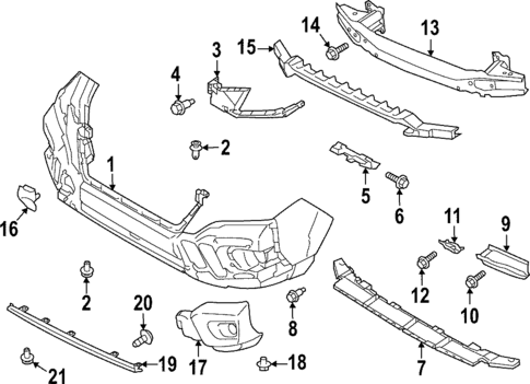 Bumper & Components - Front for 2024 Subaru Forester #0
