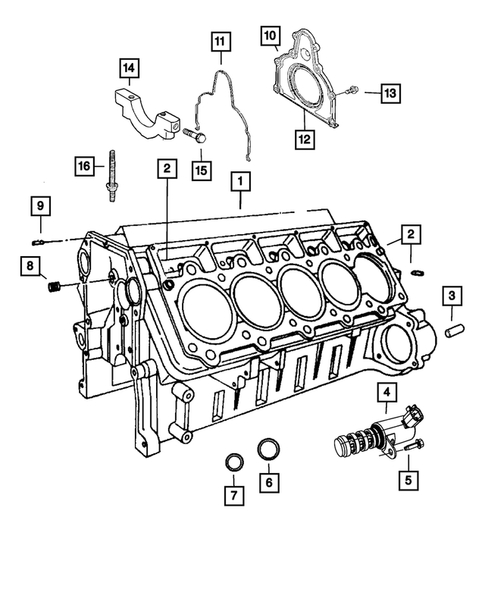 Cylinder Block for 2008 Dodge Viper #0