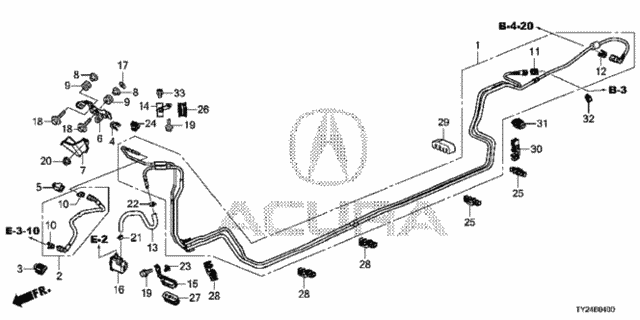 Fuel Pipe (2WD) (1) for 2020 Acura RLX #0