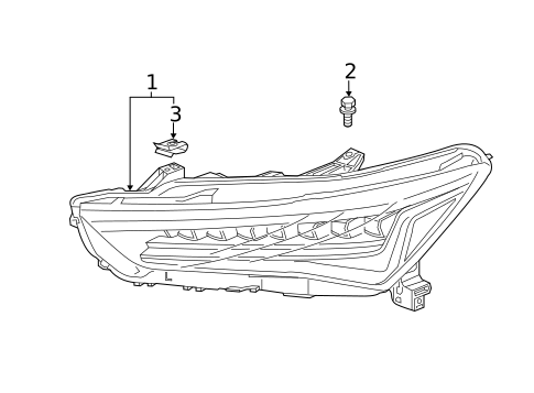 Headlamp Components for 2020 Acura ILX #0