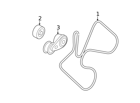 Accessory Drive Belt System Components for 2011 Chevrolet Silverado 3500 HD #0