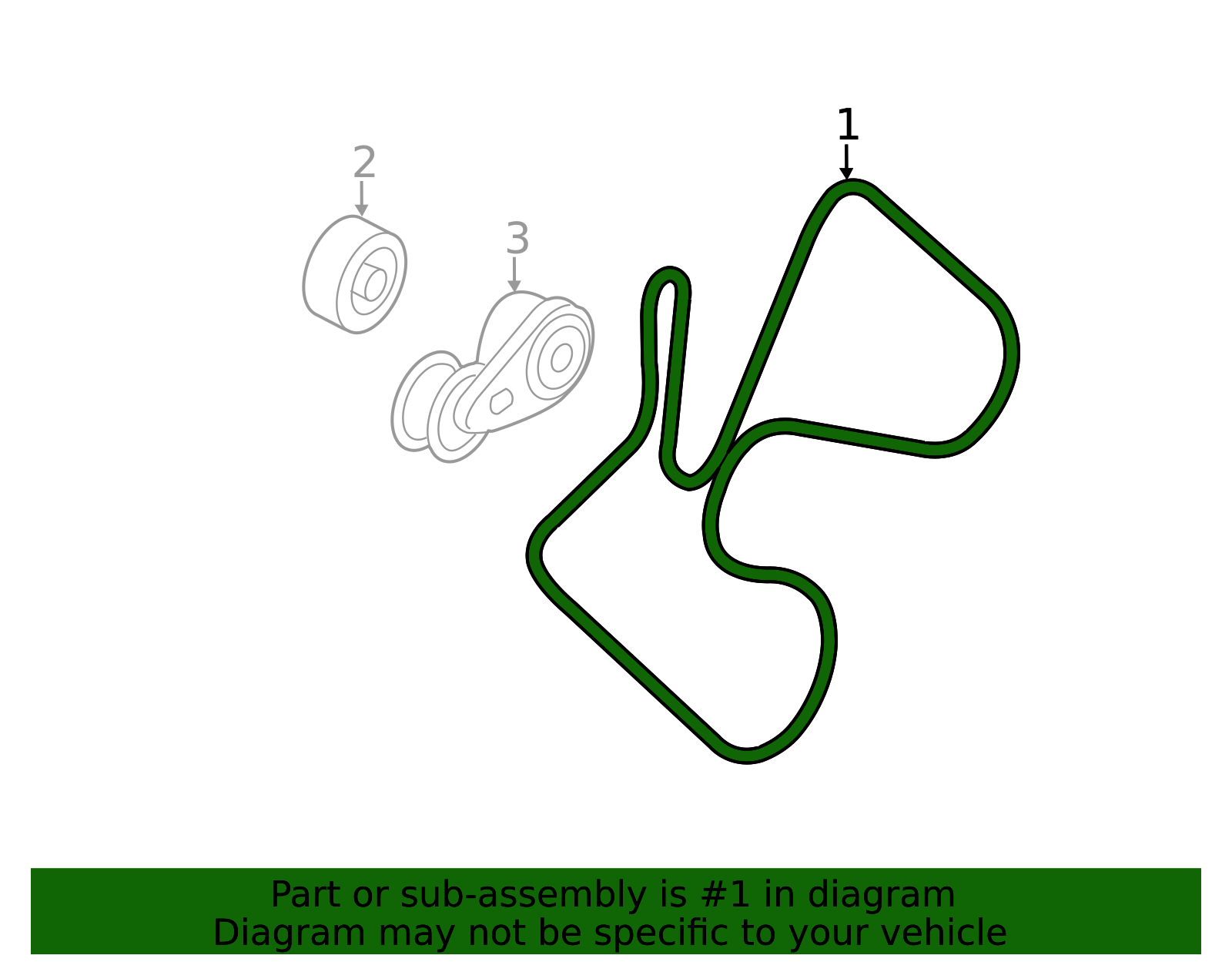 2002-2015 GM V-Ribbed Serpentine Belt 12642433 | TascaParts.com