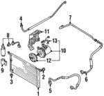 1191088G00 - : Compressor Mount Bracket for Nissan: D21, Pathfinder, Pickup Image