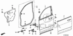 67420SDAA01ZZ - Body/Air Conditioning: HINGE, R. FR. DOOR (LOWER) for Acura Image
