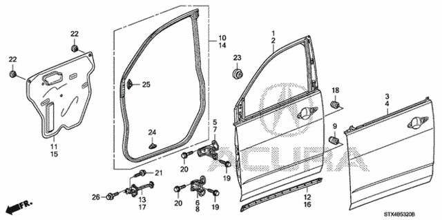 Front Door Panels for 2007 Acura MDX #0